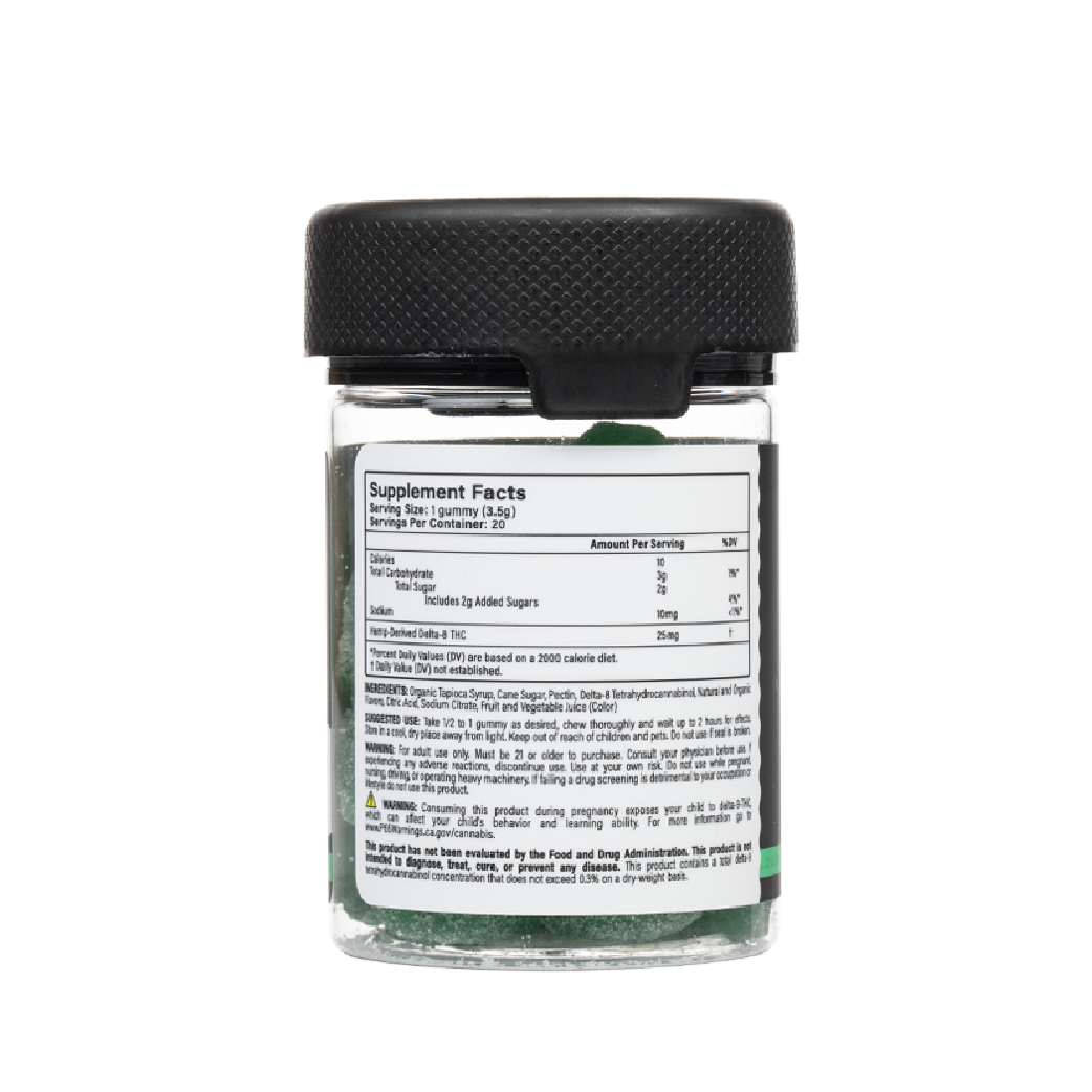 Apple Watermelon Delta 8 + THC 500mg Gummies by Coastal Clouds Hemp