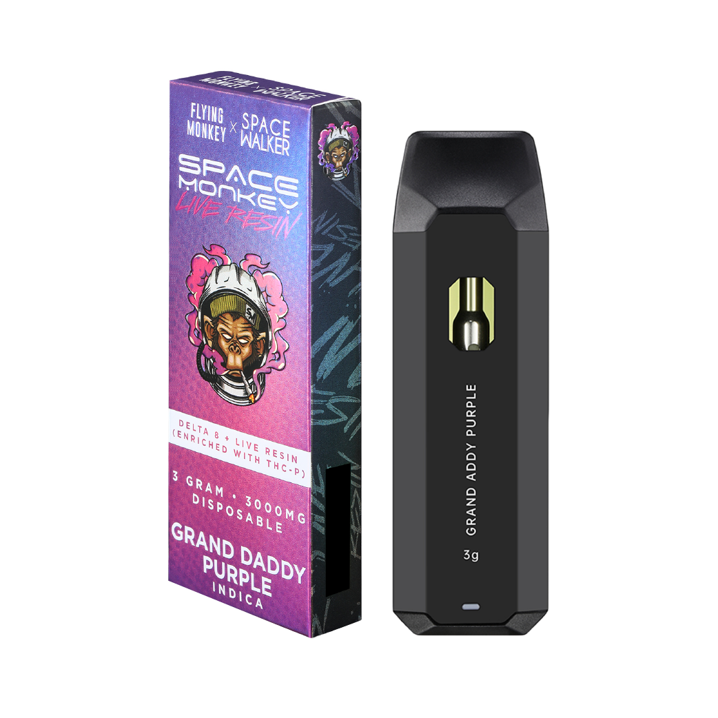 Flying Monkey x Space Walker Grand Daddy Purple Space Monkey 3g Disposable  – CBDDEALS
