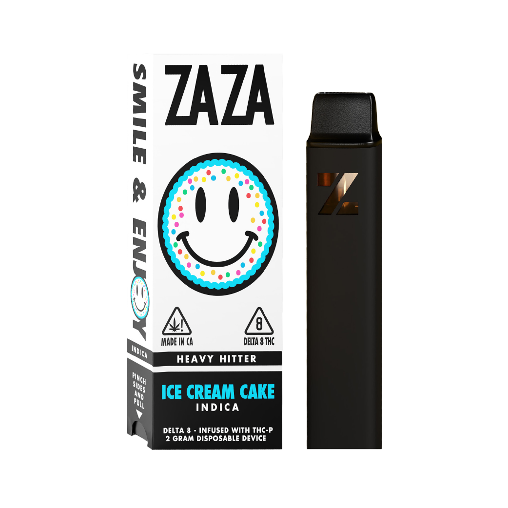 Zaza Heavy Hitter Ice Cream Cake D8 + THC-P 2g Disposable CBDDEALS Zaza Heavy Hitter Ice Cream Cake D8 + THC-P 2g Disposable CBDDEALS