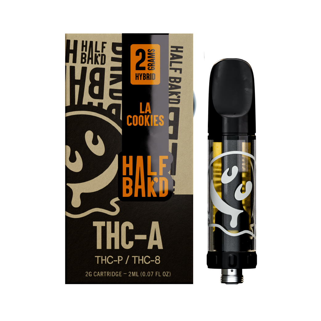 LA Cookies THC-A + THC-P + THC-8 2g Cartridge by Half Bak'd