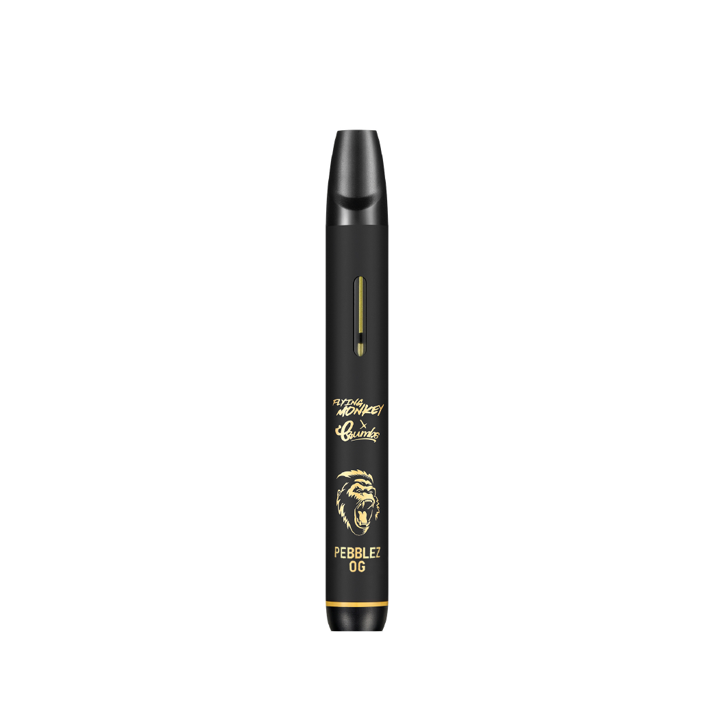 Pebblez OG King Kong Edition Live Resin Delta 8 + Delta 10 + THC-P 2.5g Disposable by Flying Monkey x Crumbs
