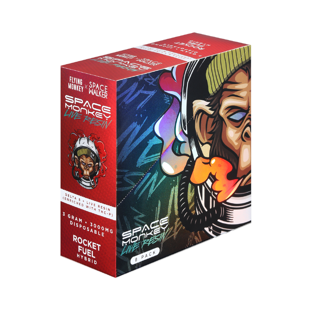 Rocket Fuel Space Monkey Live Resin Delta 8 + THC-P 3g Disposable by Flying Monkey x Space Walker
