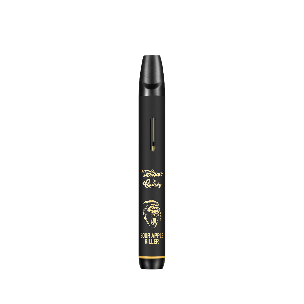 Sour Apple Killer King Kong Edition Delta 8 + Delta 10 + THC-H + THC-JD 2.5g Disposable by Flying Monkey x Crumbs