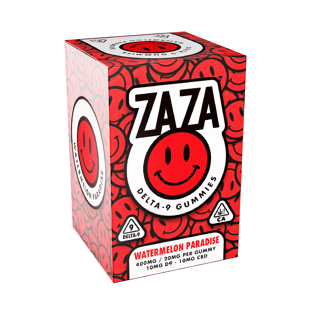 Watermelon Paradise Delta 9 + CBD 400mg Gummies by Zaza