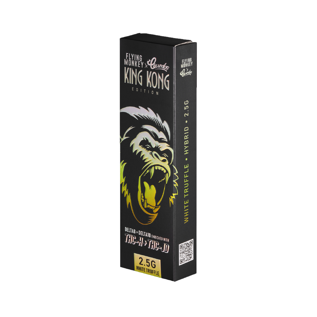 White Truffle King Kong Edition Delta 8 + Delta 10 + THC-H + THC-JD 2.5g Disposable by Flying Monkey x Crumbs