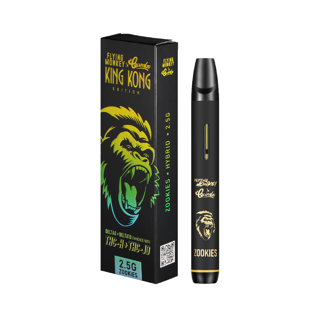 Zookies King Kong Edition Delta 8 + Delta 10 + THC-H + THC-JD 2.5g Disposable by Flying Monkey x Crumbs