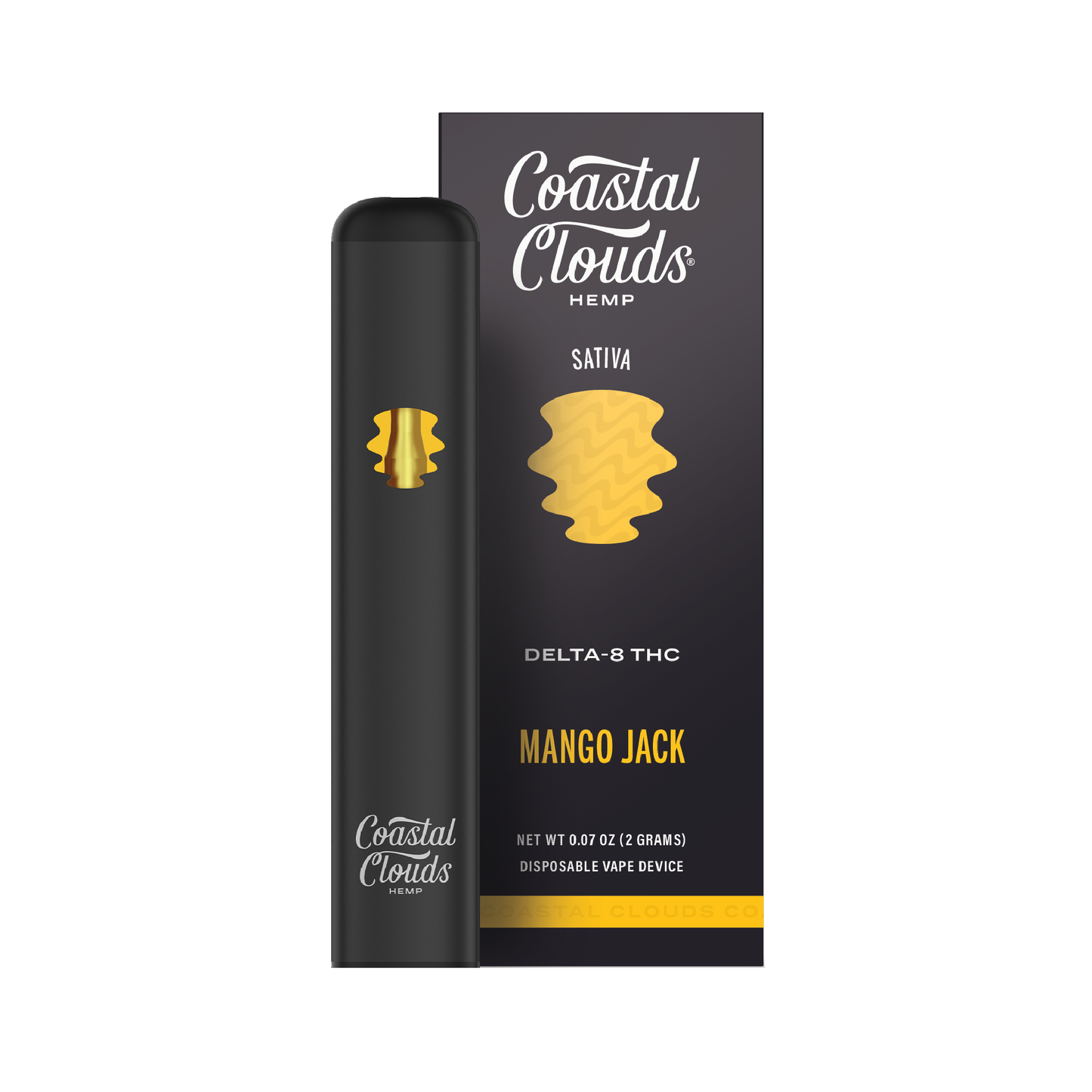 Mango Jack Delta 8 + THC 2g Disposable by Coastal Clouds Hemp
