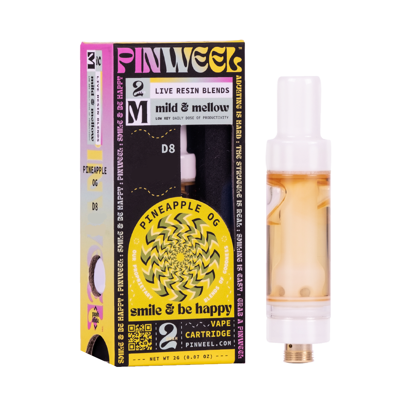 Pineapple OG Live Resin Delta 8 2g Cartridge by Pinweel
