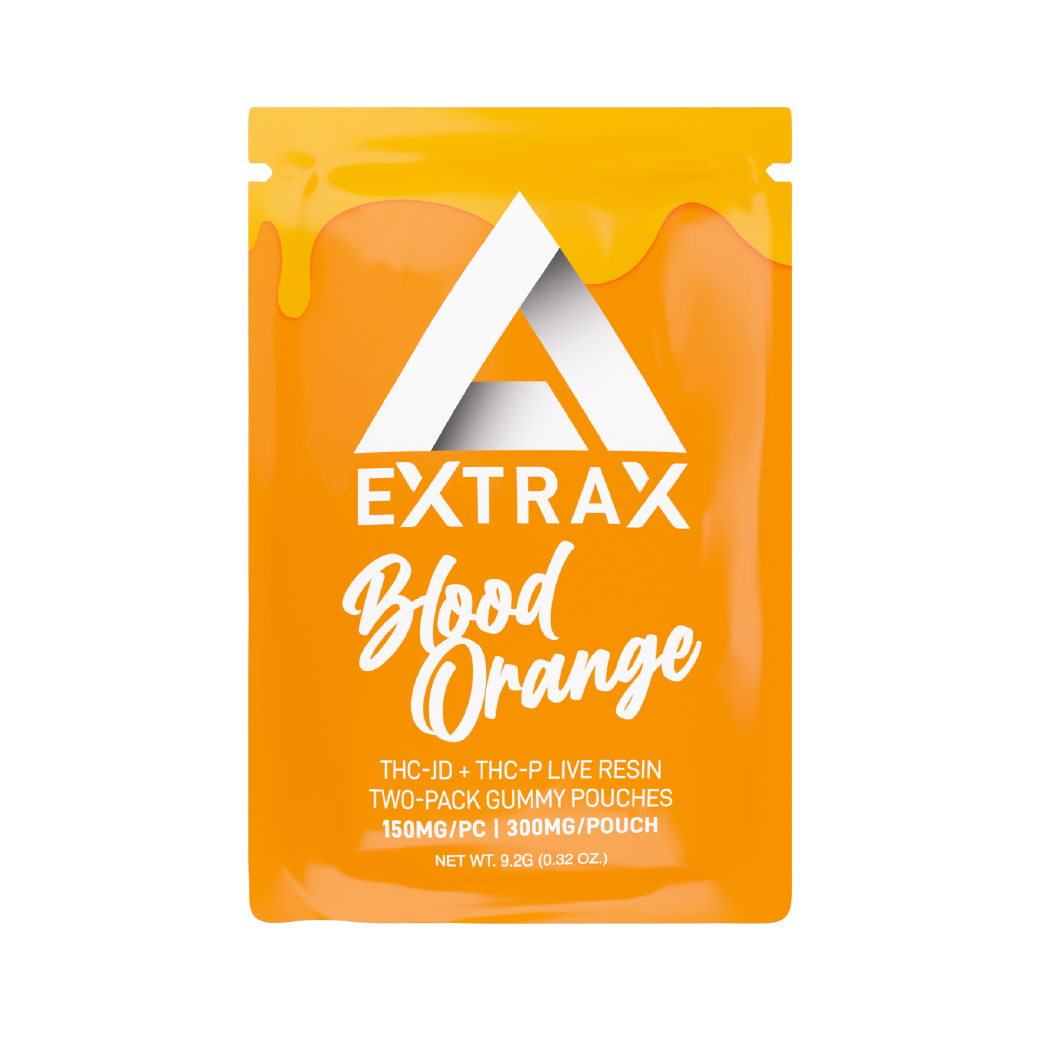 Blood Orange Lights Out Live Resin THC-JD + THC-P 300mg Gummies by Delta Extrax