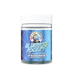 Blue Razz Rocket Delta 8 THC 2500mg Gummies by Galaxy Treats