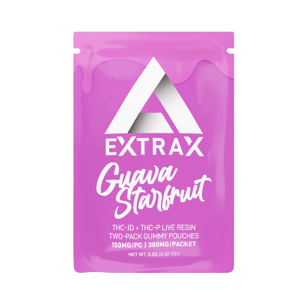 Guava Starfruit Lights Out Live Resin THC-JD + THC-P 300mg Gummies by Delta Extrax