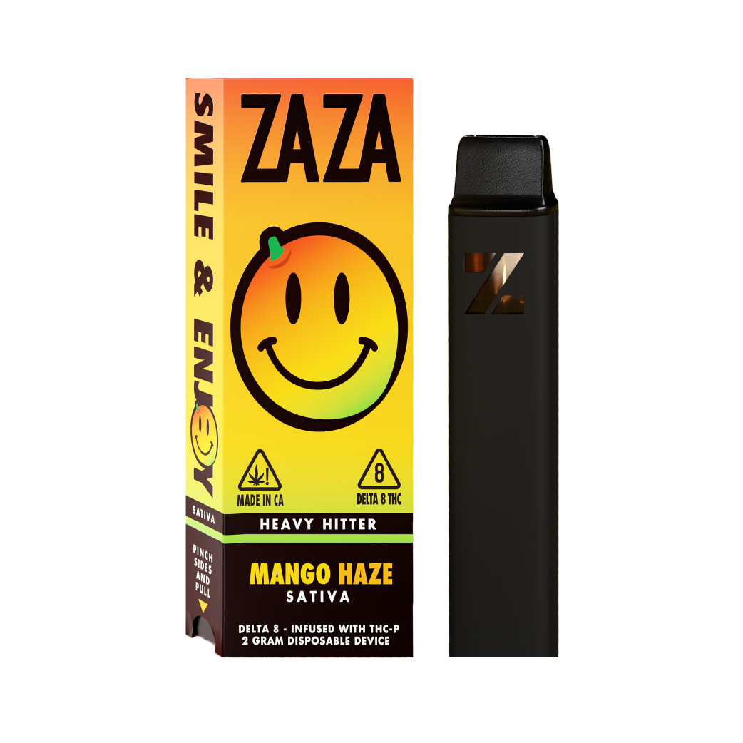 Zaza Heavy Hitter Mango Haze D8 + THCP 2g Disposable CBDDEALS