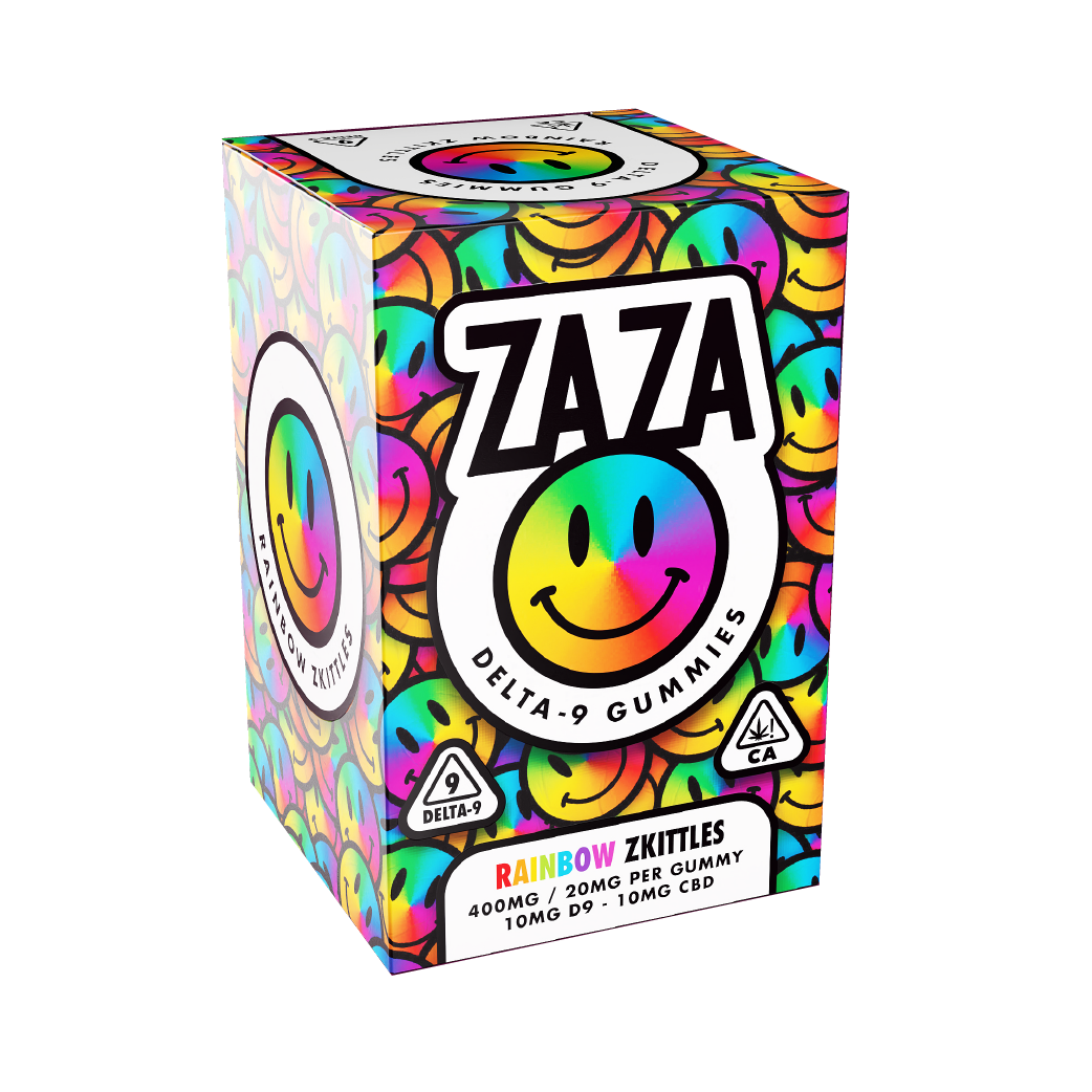 Rainbow Zkittles Delta 9 + CBD 400mg Gummies by Zaza