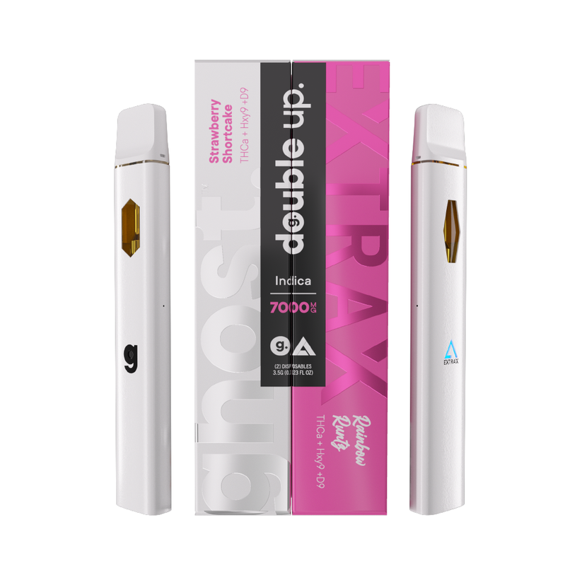 Ghost x Extrax Strawberry Shortcake & Rainbow Runtz 7g Disposable