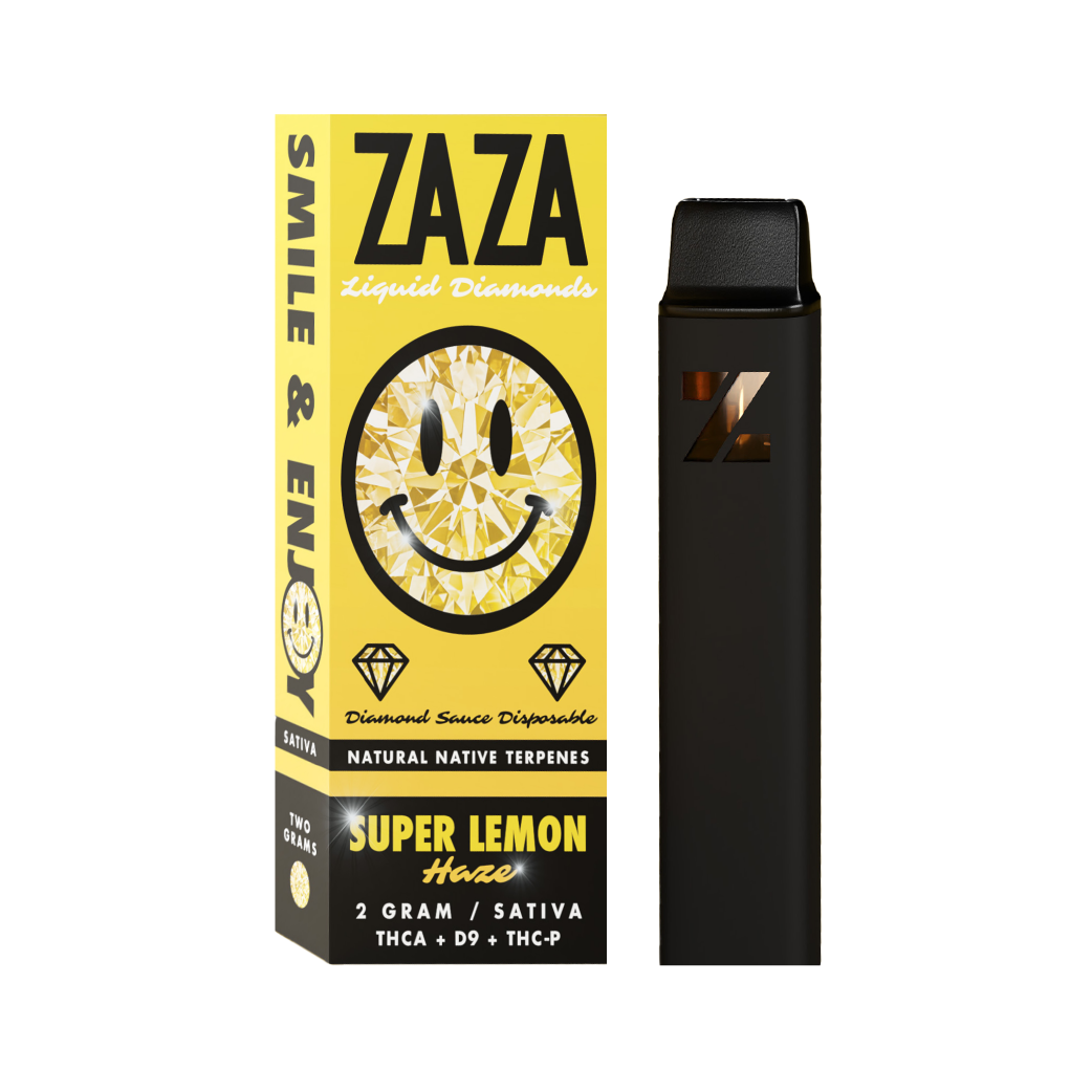 Super Lemon Haze Liquid Diamonds THC-A + Delta 9 + THC-P 2g Disposable by Zaza