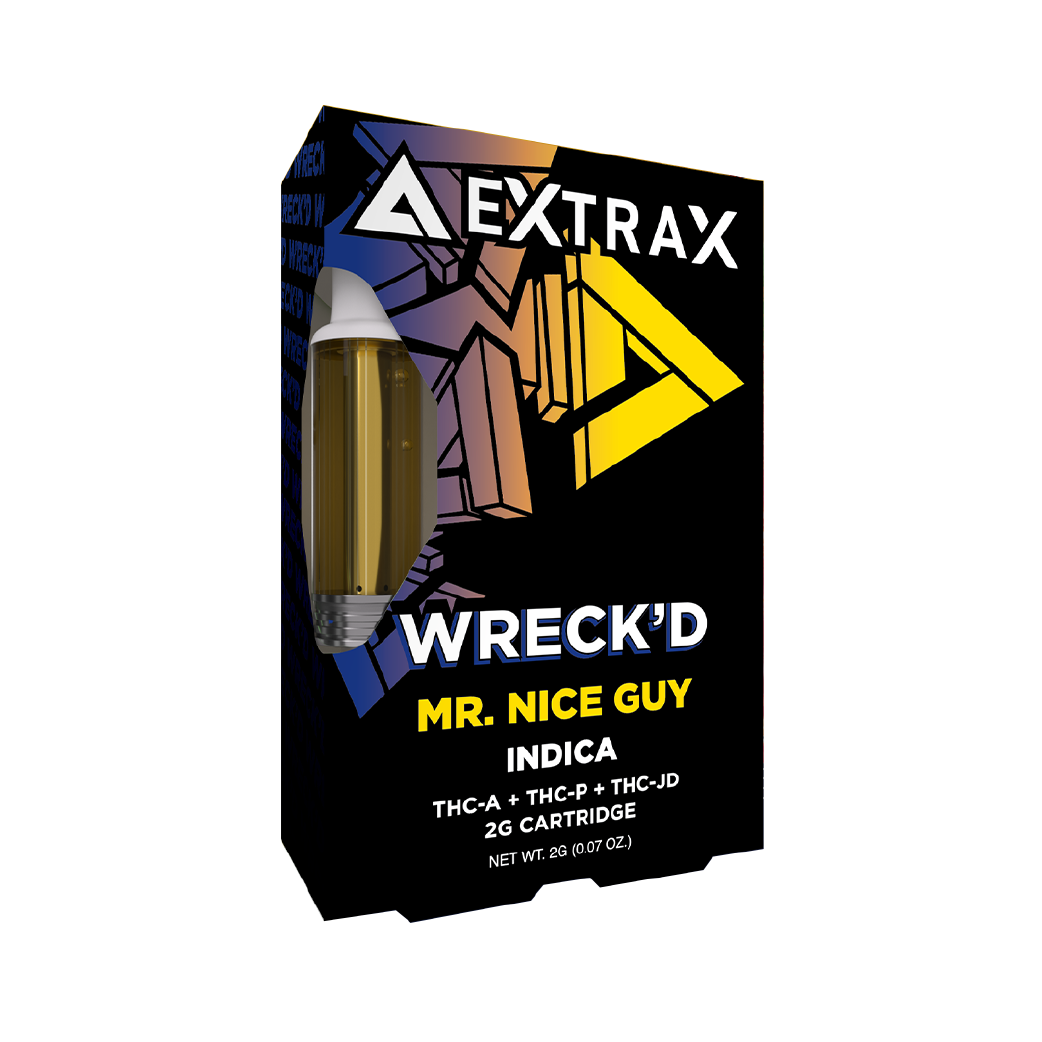 Mr. Nice Guy Wreck'd Series THC-A + THC-P + THC-JD 2g Cartridge by Delta Extrax