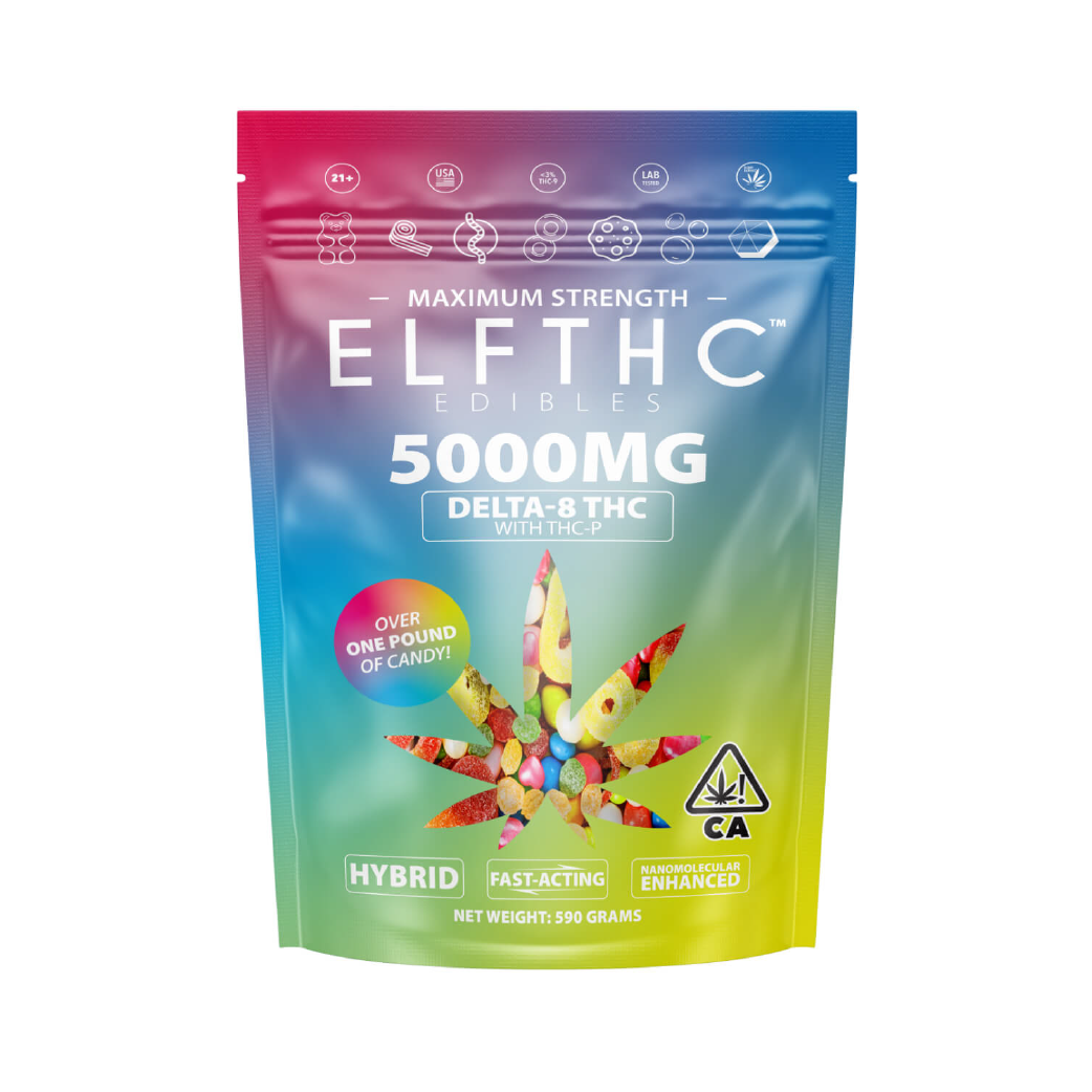 Party Pack Delta 8 THC + THC-P 5000mg Edibles by ELF THC