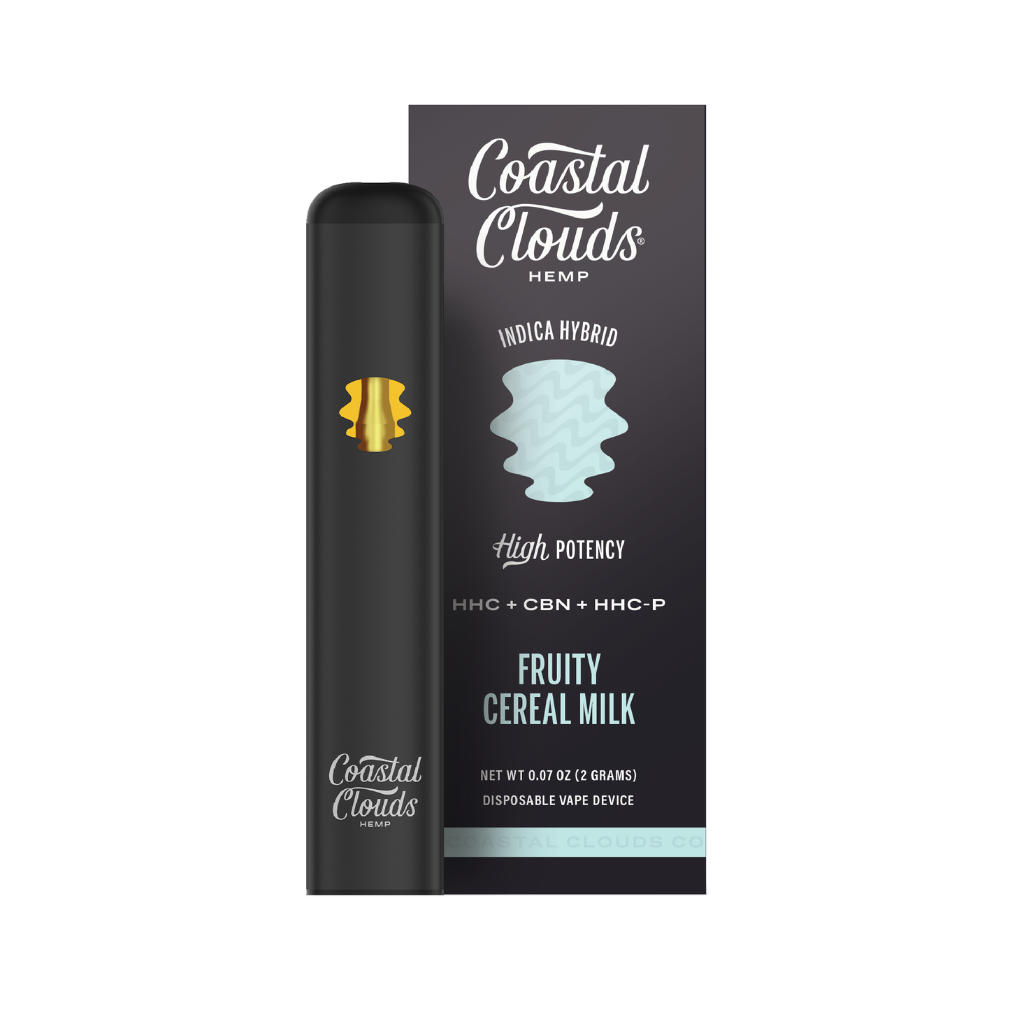Fruity Cereal Milk HHC + CBN + HHC-P 2g Disposable by Coastal Clouds Hemp