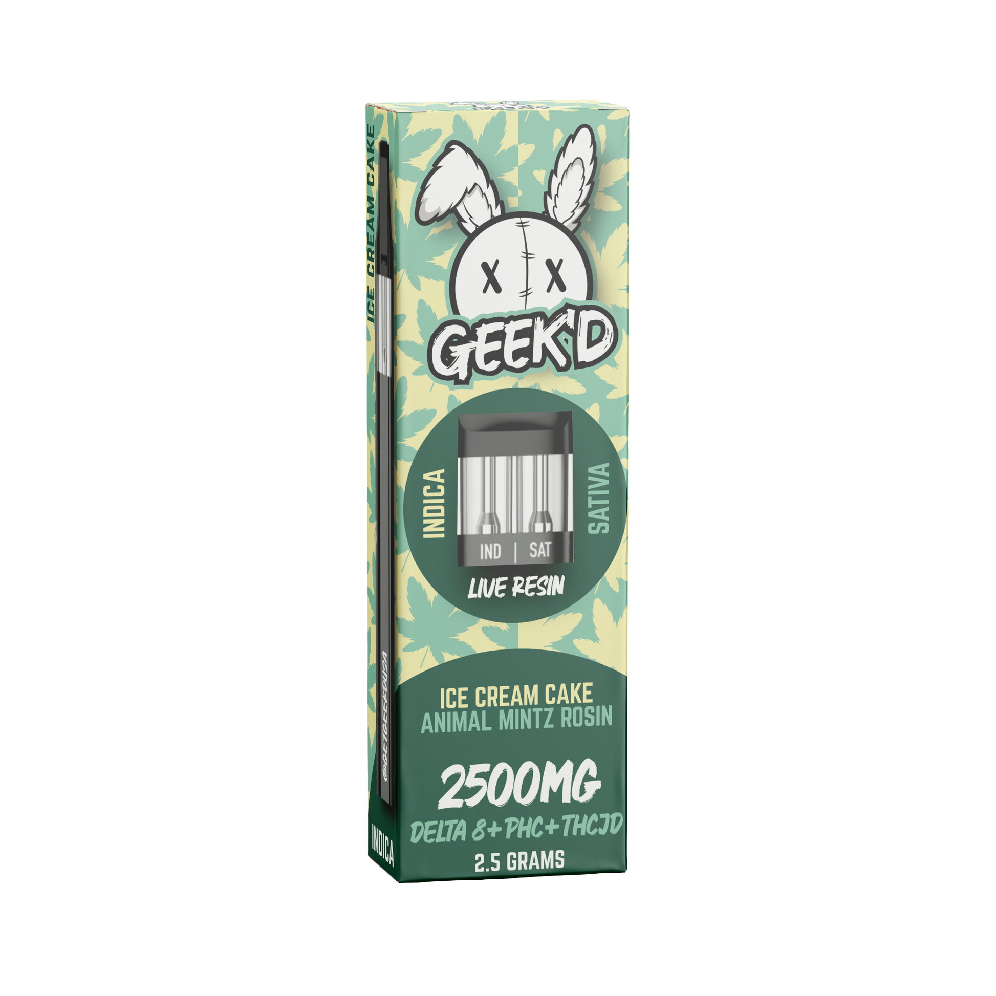 Geek'd Extracts Ice Cream Cake & Animal Mintz Rosin 2.5g Geek'd Extracts Ice Cream Cake & Animal Mintz Rosin 2.5g
