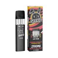 Strawberry Cheesecake & Strawnana Rosin Live Resin Delta 8 + PHC + THC-P 2.5g Disposable by Geek'd Extracts